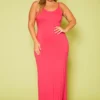 Plus Size Cami Tie-Up Maxi Dress