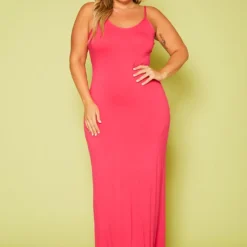 Plus Size Cami Tie-Up Maxi Dress