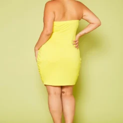 Plus Size Cross Over Tube Dress -Femme Avid Sales Store 2020618 001 4