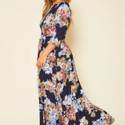 Plus Size Floral Print Fit & Flare Maxi Dress -Femme Avid Sales Store 2020623 001 3