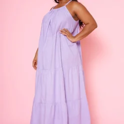 Plus Size Halter Neck Flare Maxi Dress -Femme Avid Sales Store 2020627 002 2