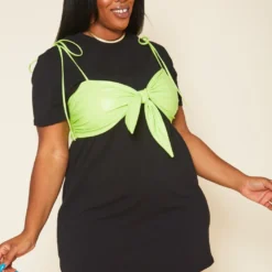 Plus Size No Strings Attached Mini Dress Set