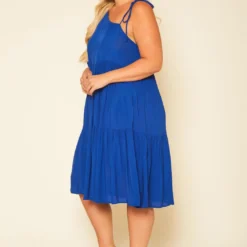 Plus Size One Sleeve Ruffle Flare Mini Dress -Femme Avid Sales Store 2020754 004 2