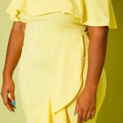 Plus Size High-Low Off Shoulder Ruffle Midi Dress -Femme Avid Sales Store 2020814 001 6