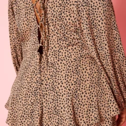 Plus Size Fit & Flare Cheetah Print Romper -Femme Avid Sales Store 2020826 001 6