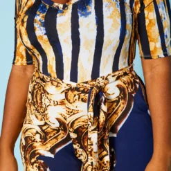 Plus Size Abstract Brocade Jumpsuit -Femme Avid Sales Store 2020881 001 6