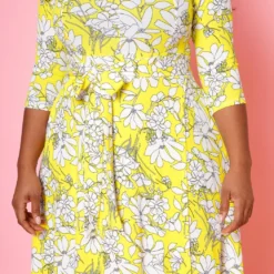 Plus Size Fit & Flare Floral Print Belted Maxi Dress -Femme Avid Sales Store 2020893 003 6