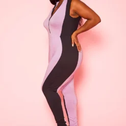 Plus Size Color Block Bodycon Jumpsuit -Femme Avid Sales Store 2020942 001 3