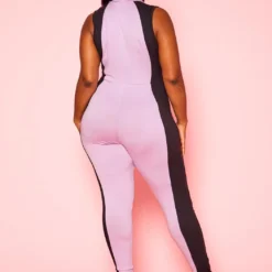 Plus Size Color Block Bodycon Jumpsuit -Femme Avid Sales Store 2020942 001 4