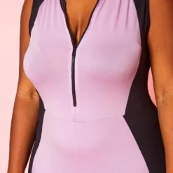 Plus Size Color Block Bodycon Jumpsuit -Femme Avid Sales Store 2020942 001 5