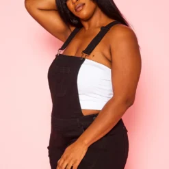 Plus Size Overall Denim Shorts -Femme Avid Sales Store 2020946 001 2