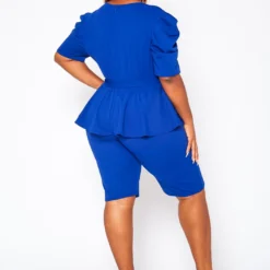 Plus Size Peplum Style Trendy Romper -Femme Avid Sales Store 2020953 004 4