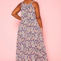 Plus Size Paisley Print Maxi Flare Dress -Femme Avid Sales Store 2020989 001 4