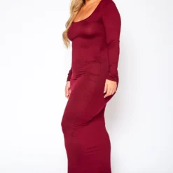 Plus Size Essential Long Sleeve Maxi Dress -Femme Avid Sales Store 2021014 002 3