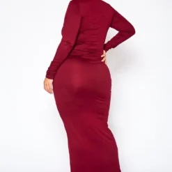 Plus Size Essential Long Sleeve Maxi Dress -Femme Avid Sales Store 2021014 002 4