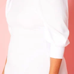 Plus Size Effortless Long Sleeve Mini Dress -Femme Avid Sales Store 2021032 002 4