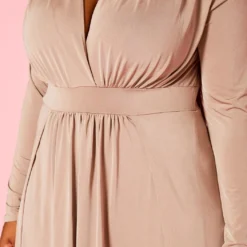 Plus Size Double Slit Flare Maxi Dress -Femme Avid Sales Store 2021056 001 4