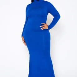 Plus Size Mermaid Flare Maxi Dress -Femme Avid Sales Store 2021068 004 2