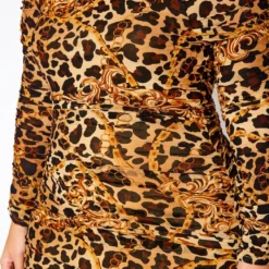 Plus Size Fierce Animal Print Mesh Bodycon Mini Dress -Femme Avid Sales Store 2021081 001 4