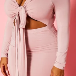 Plus Size Off Shoulder Cross Wrap Midi Dress -Femme Avid Sales Store 2021111 004 5