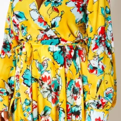 Plus Size Floral Print Flare Maxi Dress -Femme Avid Sales Store 2021146 001 5