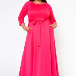 Plus Size Effortless Fit & Flare Maxi Dress