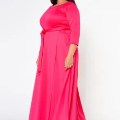 Plus Size Effortless Fit & Flare Maxi Dress -Femme Avid Sales Store 2021153 105 2