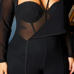 Plus Size Bustier Mesh Jumpsuit -Femme Avid Sales Store 2021201 001 4