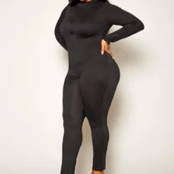 Plus Size Long Sleeve Bodycon Jumpsuit -Femme Avid Sales Store 2021251 001 3