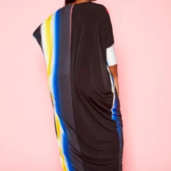 Plus Size Gradient Pattern Splice Flare Maxi Dress -Femme Avid Sales Store 2021274 001 4