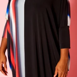 Plus Size Gradient Pattern Splice Flare Maxi Dress -Femme Avid Sales Store 2021274 001 5