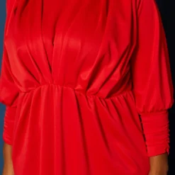 Plus Size Ruched Design Fit & Flare Maxi Dress -Femme Avid Sales Store 2021277 002 4