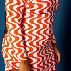 Plus Size Geometric Pattern High Low Maxi Dress -Femme Avid Sales Store 2021311 001 4