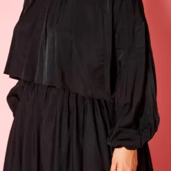 Plus Size Solid Long Sleeve Flare Maxi Skirt Set -Femme Avid Sales Store 2021333 001 5