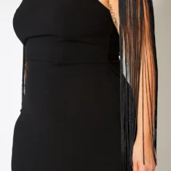 Plus Size Fringe Sleeve Midi Dress -Femme Avid Sales Store 2021346 001 5