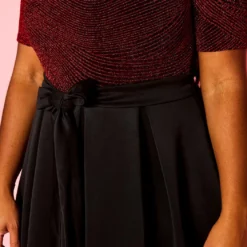 Plus Size Embellished Fit & Flare Dress -Femme Avid Sales Store 2021371 001 4