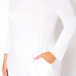 Plus Size Curved Hem Hooded Midi Dress -Femme Avid Sales Store 2022400 001 5