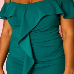 Plus Size Off Shoulder Drape Front Cocktail Dress -Femme Avid Sales Store 2022414 002 5