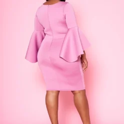 Plus Size Angel Sleeve Mini Dress -Femme Avid Sales Store 2022458 004 4