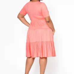 Plus Size Effortless Ruffled Fit & Flare Dress -Femme Avid Sales Store 2022516 001 2