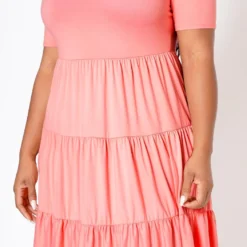 Plus Size Effortless Ruffled Fit & Flare Dress -Femme Avid Sales Store 2022516 001 3