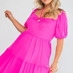 Plus Size Off Shoulder Fit & Flare Maxi Dress -Femme Avid Sales Store 2022517 002 2