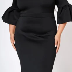 Plus Size Form Fitting Scuba Dress -Femme Avid Sales Store 2022565 001 4