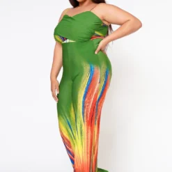 Plus Size Multi Print Flare Cami Jumpsuit -Femme Avid Sales Store 2022603 001 2