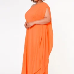 Plus Size One Shoulder Maxi Flare Dress -Femme Avid Sales Store 2022644 002 3