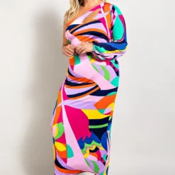 Plus Size One Shoulder Cut Out Dress -Femme Avid Sales Store 2022656 001 5