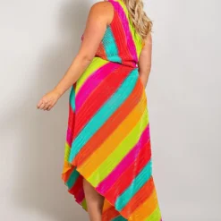 Plus Size Asymmetric One Shoulder Dress -Femme Avid Sales Store 2022664 001 4