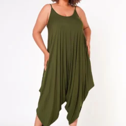 Plus Size Harem Cami Jumpsuit